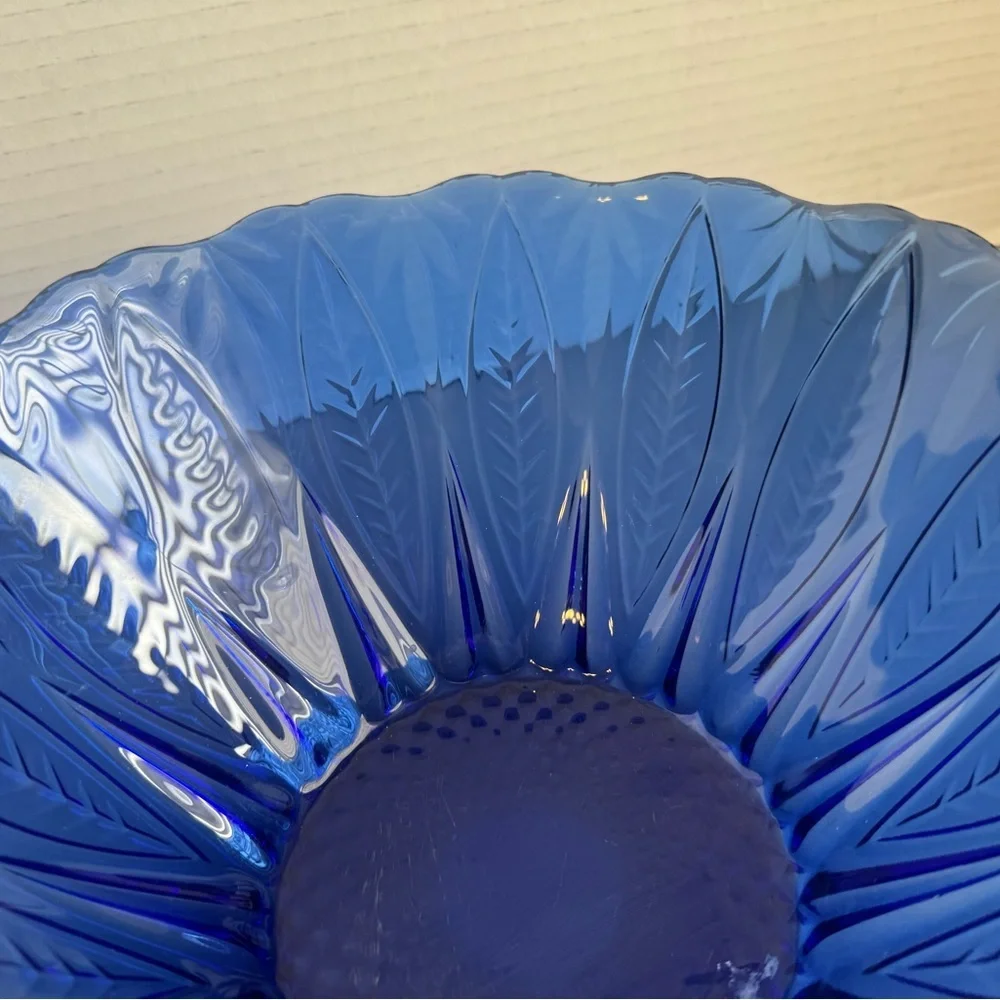Avon Sapphire Blue Arcoroc of France Bowl